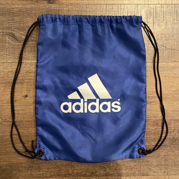 adidas drawstring bag blue